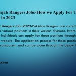 Punjab Rangers Jobs